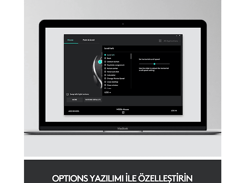 LOGITECH M500S 4000 DPI Gelişmiş USB Kablolu Mouse - Siyah_2