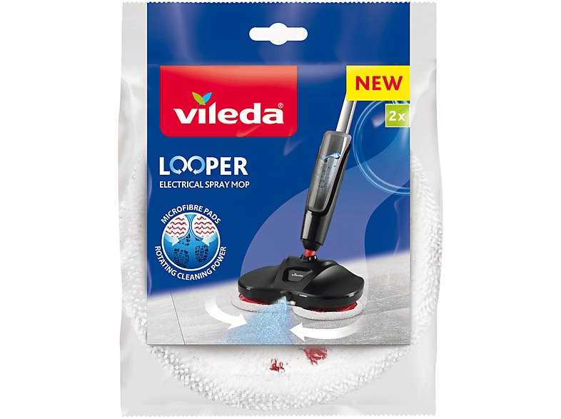 Scopa elettrica Vileda e 30 panni