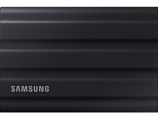 SAMSUNG Portable SSD T7 Shield - Festplatte (SSD, 1 TB, Schwarz)