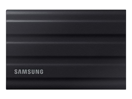 SAMSUNG Portable SSD T7 Shield - Festplatte (SSD, 2 TB, Schwarz)