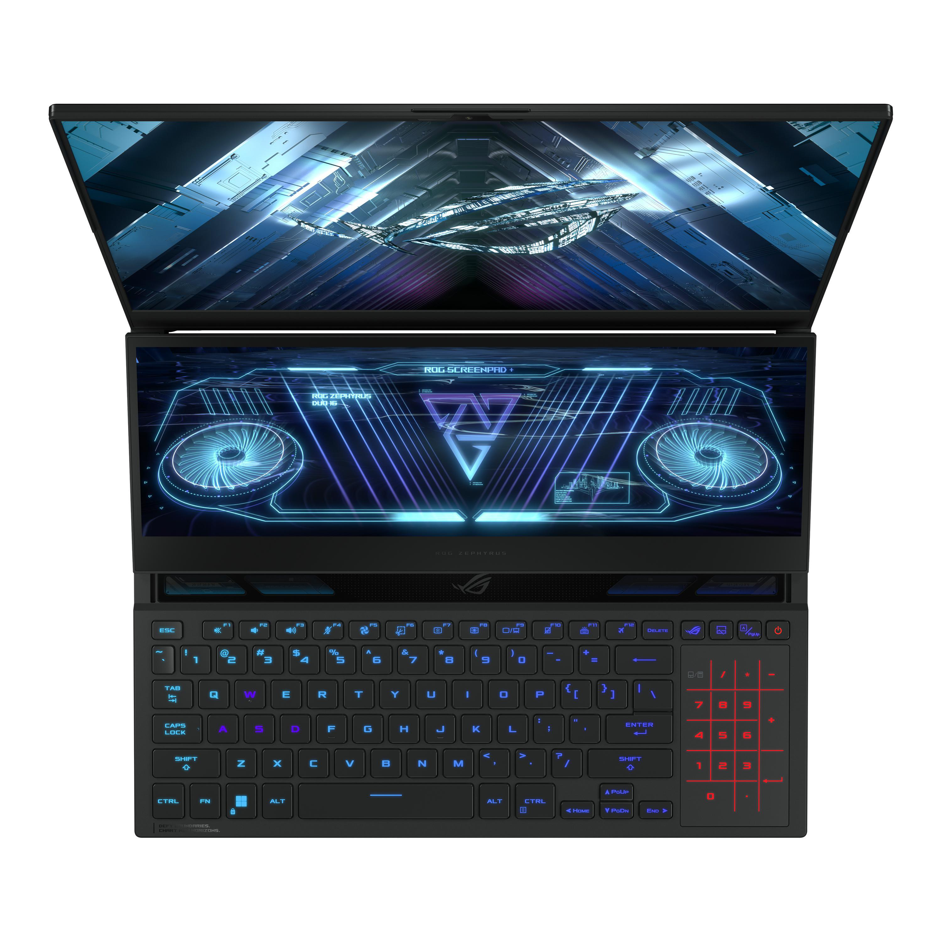 ASUS ROG Zephyrus Duo 16 GX650RX-LB150W - 16 Zoll - AMD Ryzen™ 9 6900HX - 64 GB - 2 TB - NVIDIA GeForce RTX™ 3080 Ti - Windows 11 Home