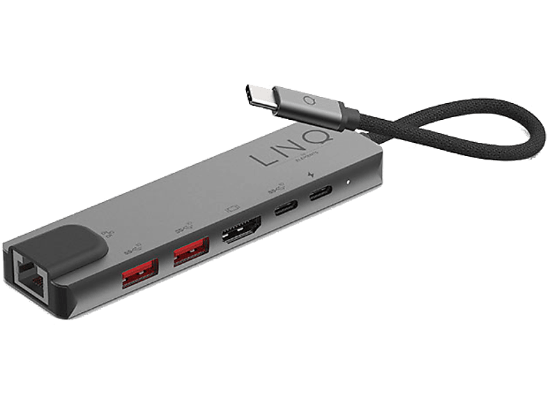 Linq Hub Usb-c Meerpoorts 6-in-1 (lq48015)