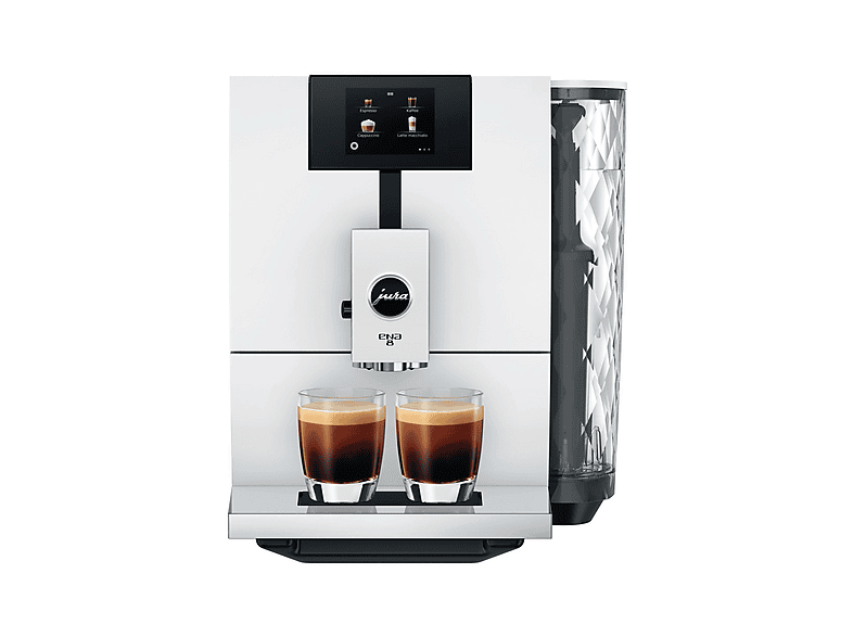 Jura 15491 ENA 8 Full Kaffeevollautomat (Full Nordic White, Professional Aroma Grinder, 15 bar, Milchschlauch) — Foto 4 von 5
