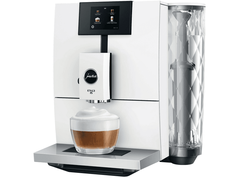 Jura 15491 ENA 8 Full Kaffeevollautomat (Full Nordic White, Professional Aroma Grinder, 15 bar, Milchschlauch) — Foto 3 von 5