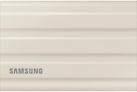 SAMSUNG Portable SSD T7 Shield Festplatte, 1 TB SSD, extern, Beige