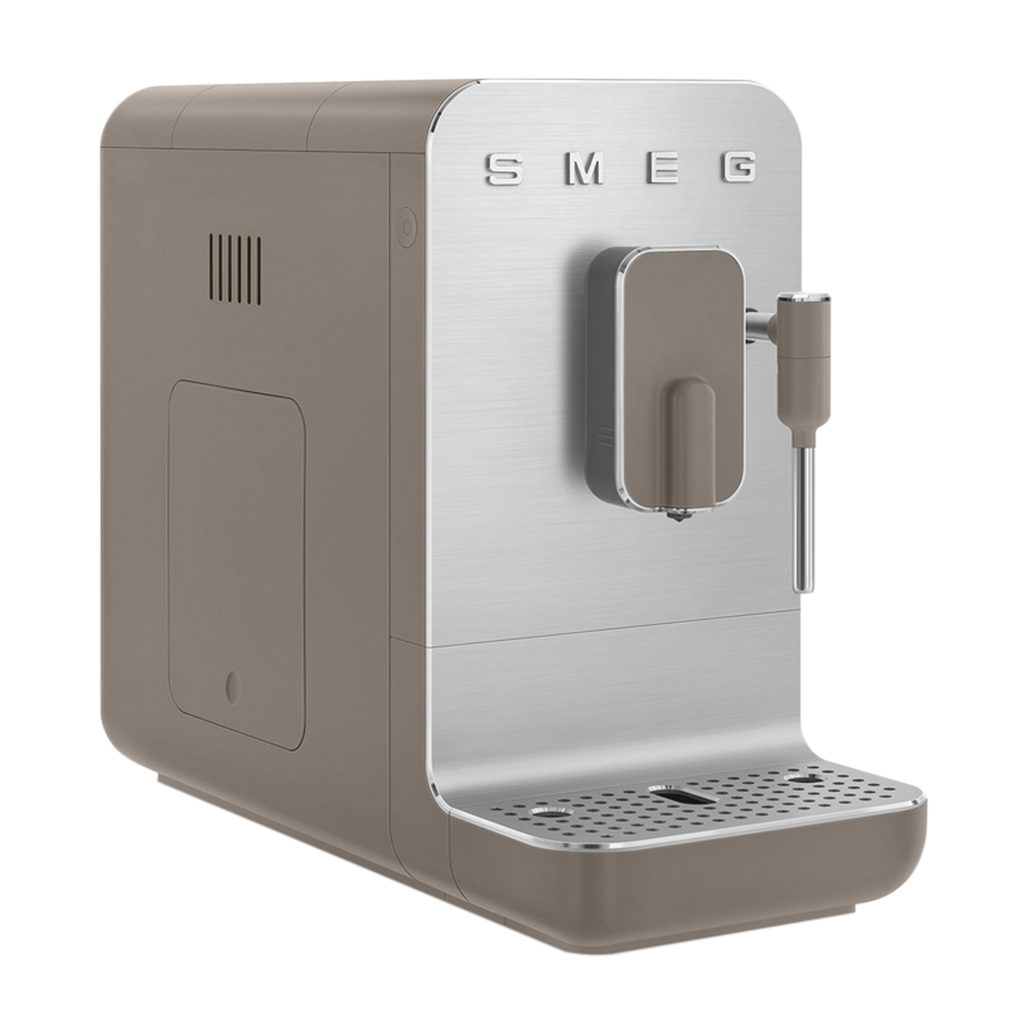 Cafetera superautomática - Smeg BCC02TPMEU, 1350 W, 1.4 l, 19 bar, Con molinillo y boquilla de vapor, Crema