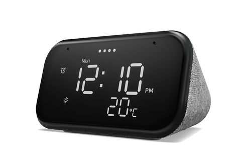 Reloj despertador inteligente  Lenovo Smart Clock Essential, 4GB RAM,  Bluetooth y WiFi, Flash 512MB, Gris