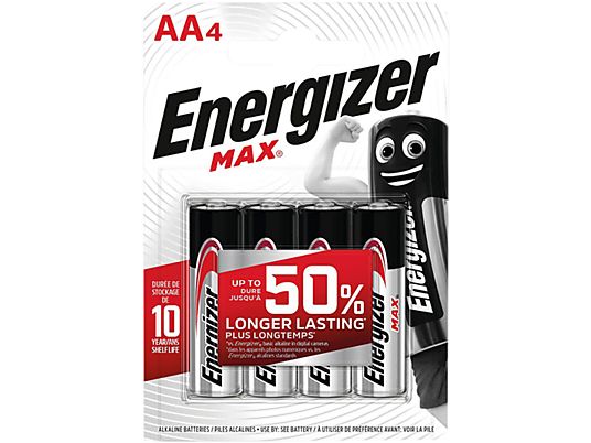 ENERGIZER MAX AA 4  - Batteria (Argento)