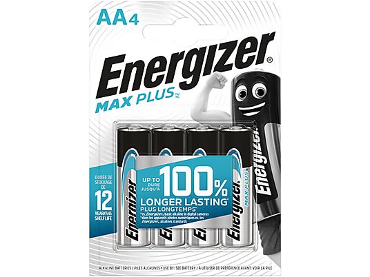 ENERGIZER MAX PLUS AA 4  - Batterie (Silber)