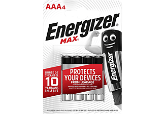 ENERGIZER MAX AAA 4 - Piles (Argent)