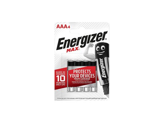 ENERGIZER MAX AAA 4  - Piles (Argent)