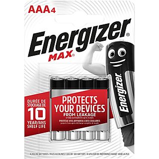 ENERGIZER MAX AAA 4  - Piles (Argent)