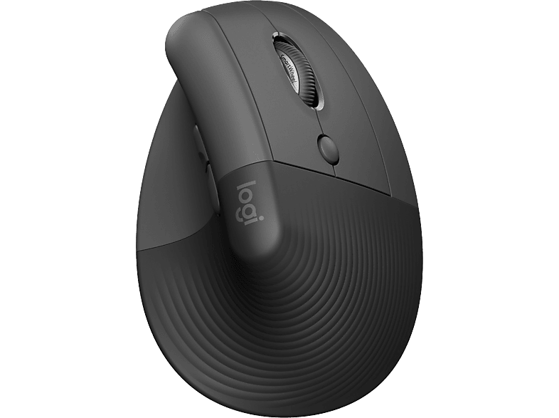 LOGITECH LIFT függőleges ergonomikus egér, jobbkezes kivitel, grafitszürke, 2,4GHz+BT (910-006473)