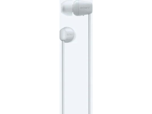 SONY WI-C100W - Cuffie Bluetooth (In-ear, Bianco)