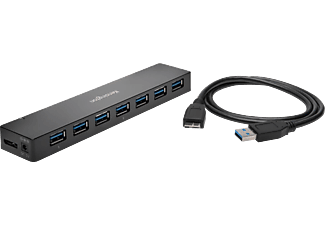 KENSINGTON 7-portos USB 3.0 HUB, elosztó, töltés funkcióval (K39123EU)
