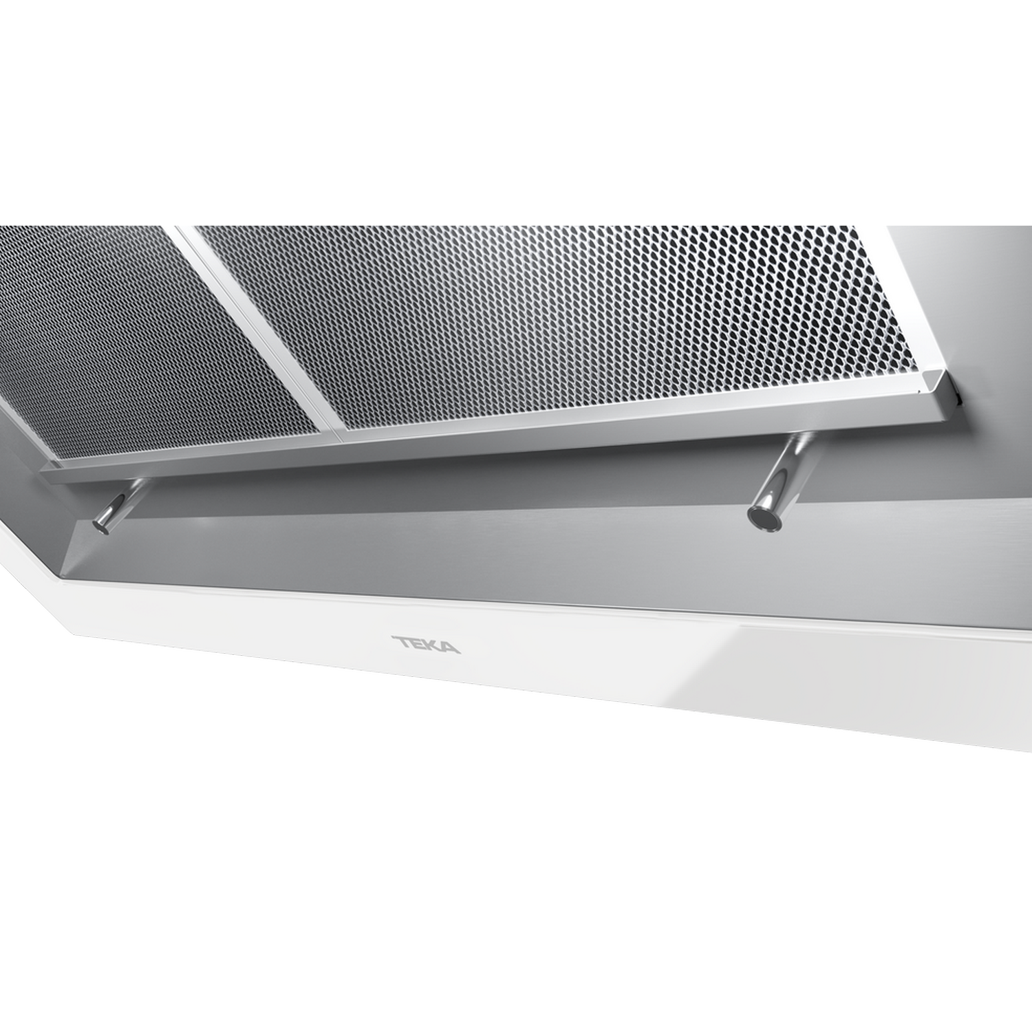 Campana decorativa - Teka DLV 98660 TOS, Decorativa, 3 velocidades, 696 m³/h, 90 cm, Blanco