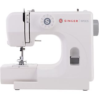 Máquina de coser - Singer M1005, Hasta 4 mm, Ancho de Zig-Zag, Luz LED Stay Bright™, Blanco