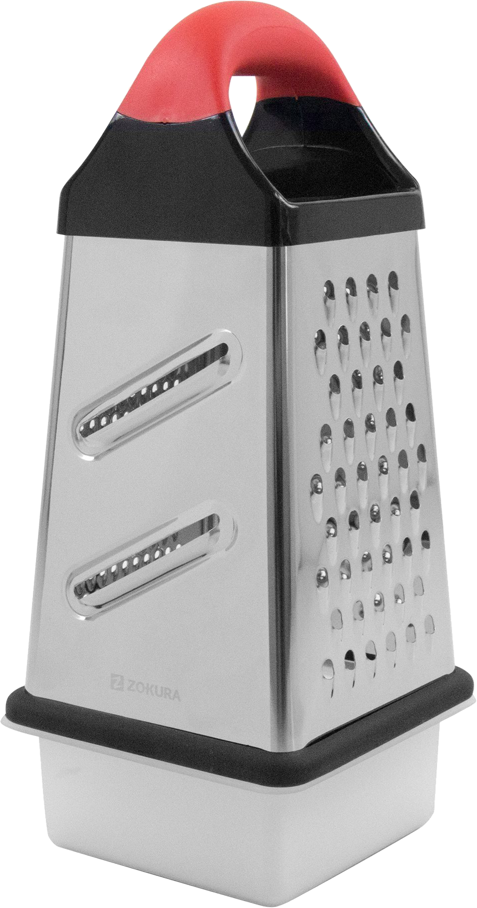 ZOKURA Z1123 Rozsdamentes acél reszelő, 24.5cm gyűjtőtartállyal