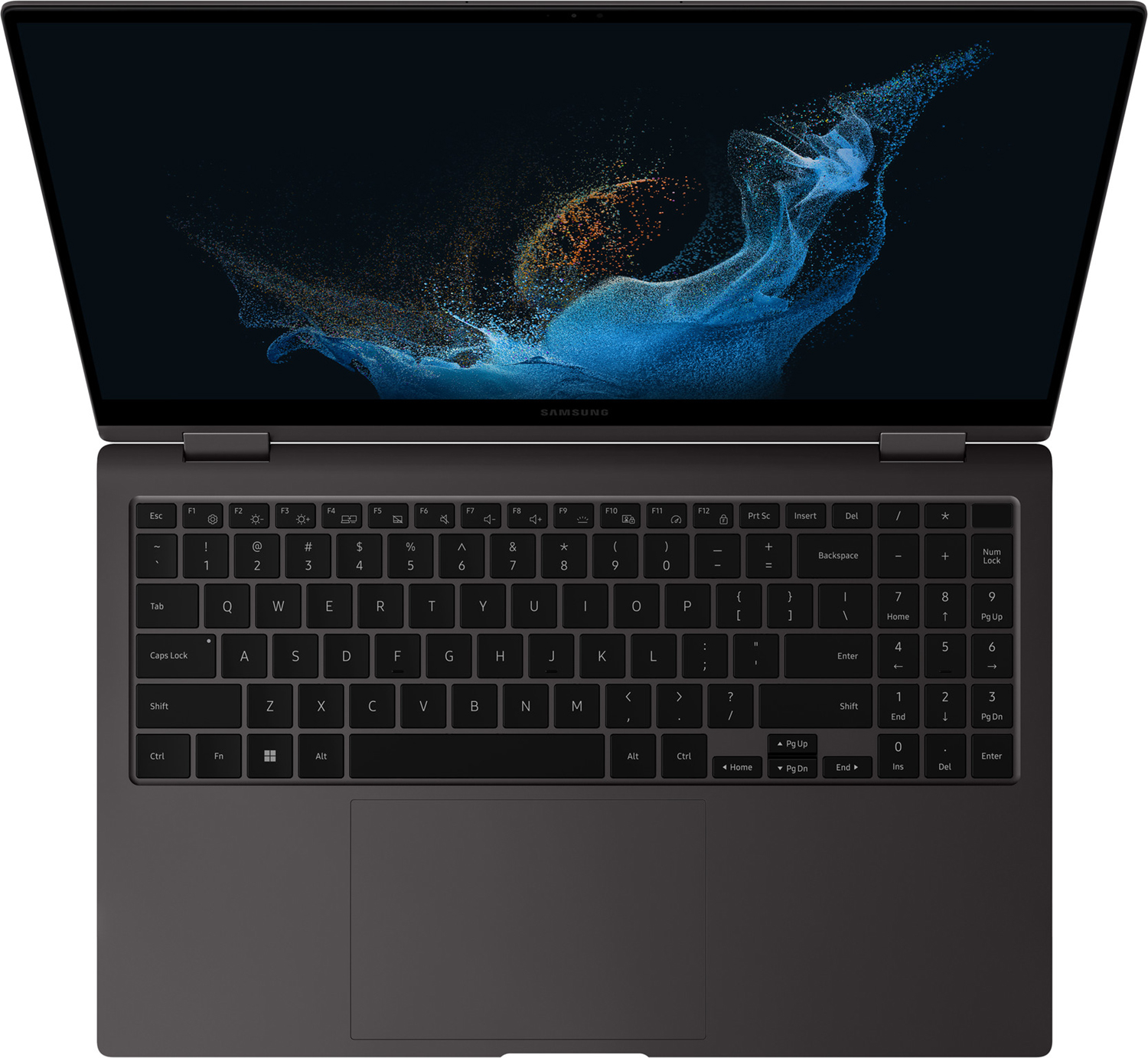 SAMSUNG Convertible Galaxy Book2 Pro 360 15" Intel Core i7-1260P Dark Grey (NP950QED-KA1BE)