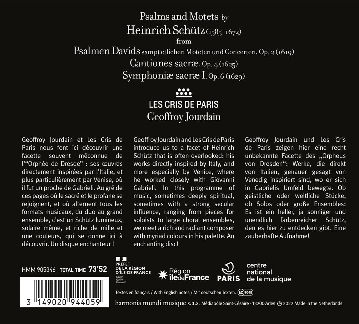 Les Cris De Paris - David And Salomon (Psalms And Motets)  - (CD)