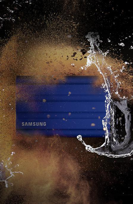 SAMSUNG Portable T7 SSD, Shield extern, Blau SSD TB 2 PC/Mac Festplatte