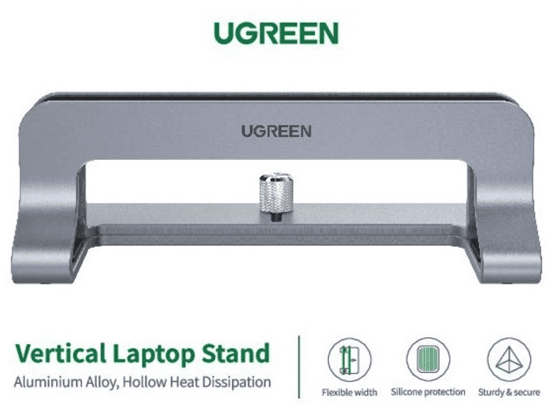 UGREEN Support Ordinateur Vertical en Aluminium Laptop Stand Porte