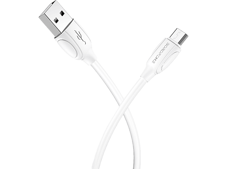 BOROFONE 100 cm-es Micro USB töltőkábel fehér (BX19MICRO)