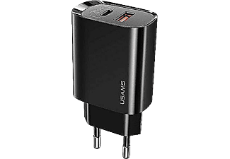 USAMS PD hálózati gyorstöltő adapter Type-C és QC3.0 USB port-tal (CC121TC02)