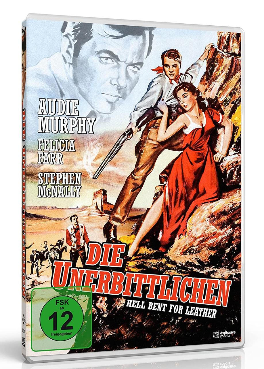 DVD-Cover eines Westernfilms mit Audie Murphy und Felicia Farr. Der Titel ist auf Deutsch.
