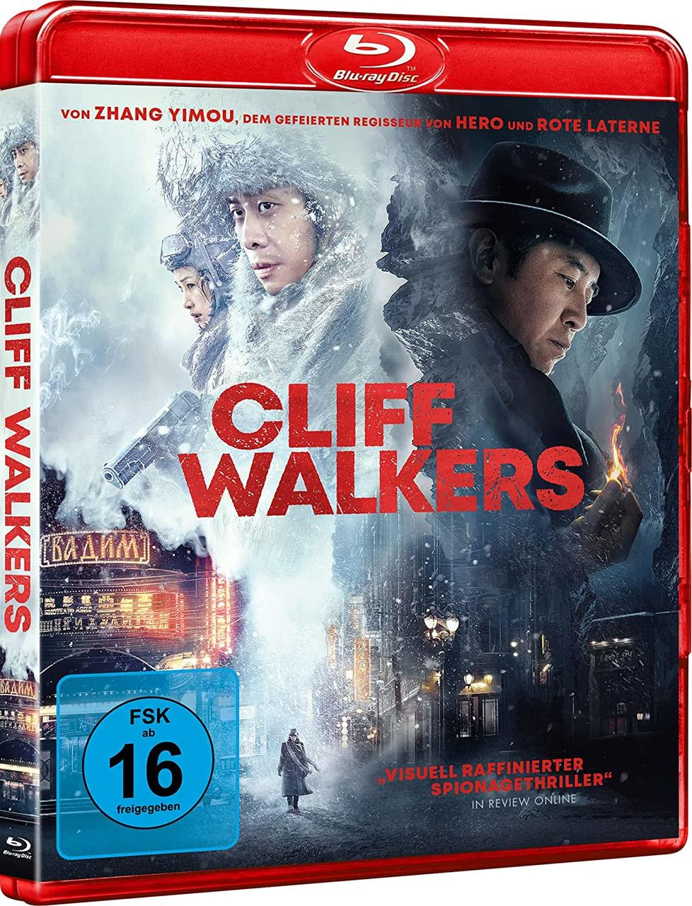 Blu-ray-Disc-Hülle. Enthält Schauspieler, Filmtitel und Bewertung. Rotes und dunkles Farbschema.