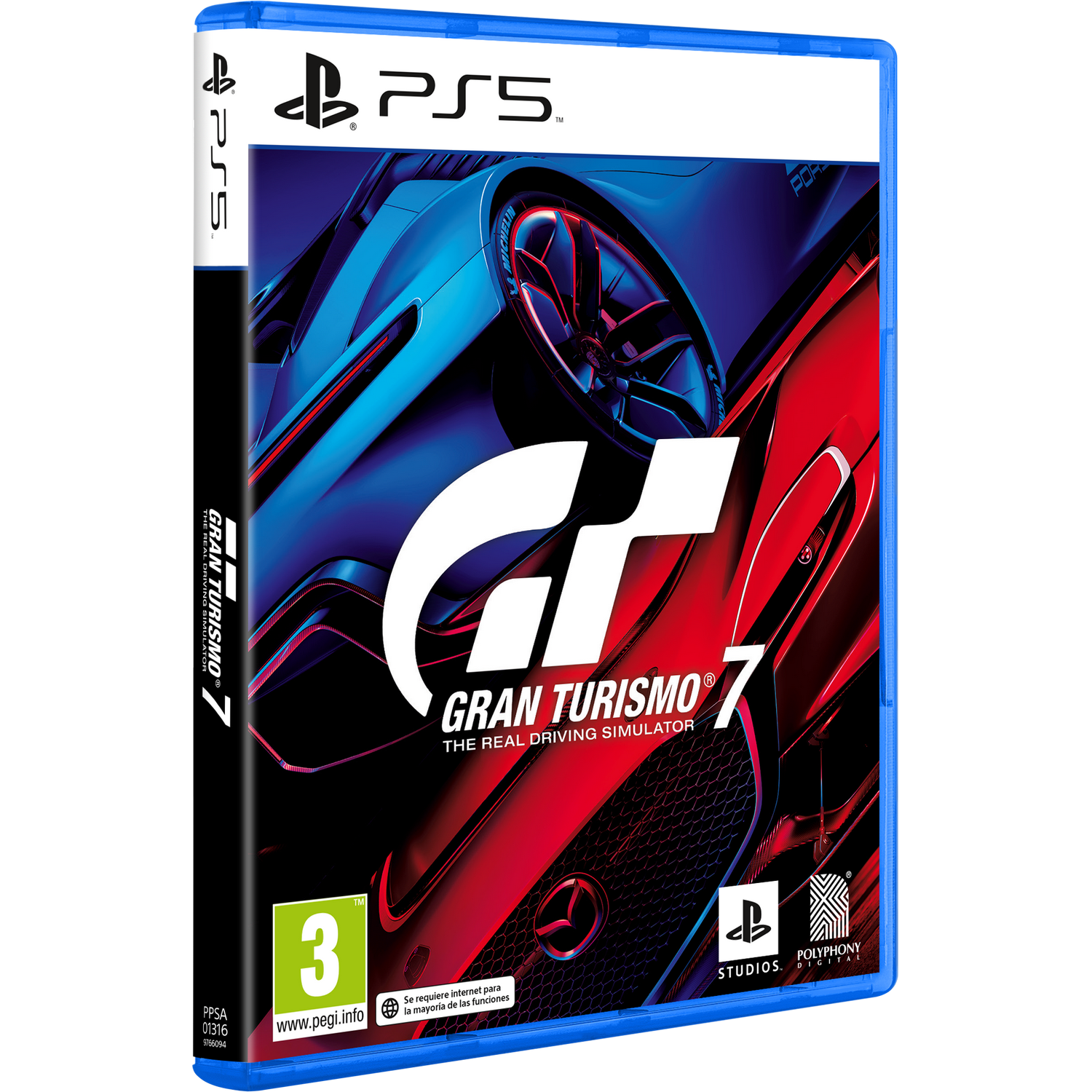 Consola - Sony PS5, 825 GB, 4K, HDR, Blanco + Gran Turismo 7 + Destruction AllStars + 2 Mandos DualSense™ + PlayStation Plus Card 12 meses