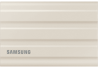 SAMSUNG Disque dur externe Portable SSD T7 Shield 2 TB Beige (MU-PE2T0K/EU)