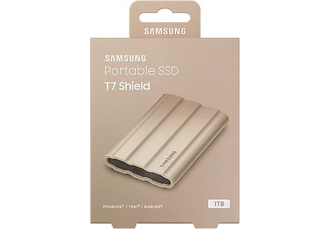 Samsung - Disque dur externe T7 Shield 1 To SSD - Beige