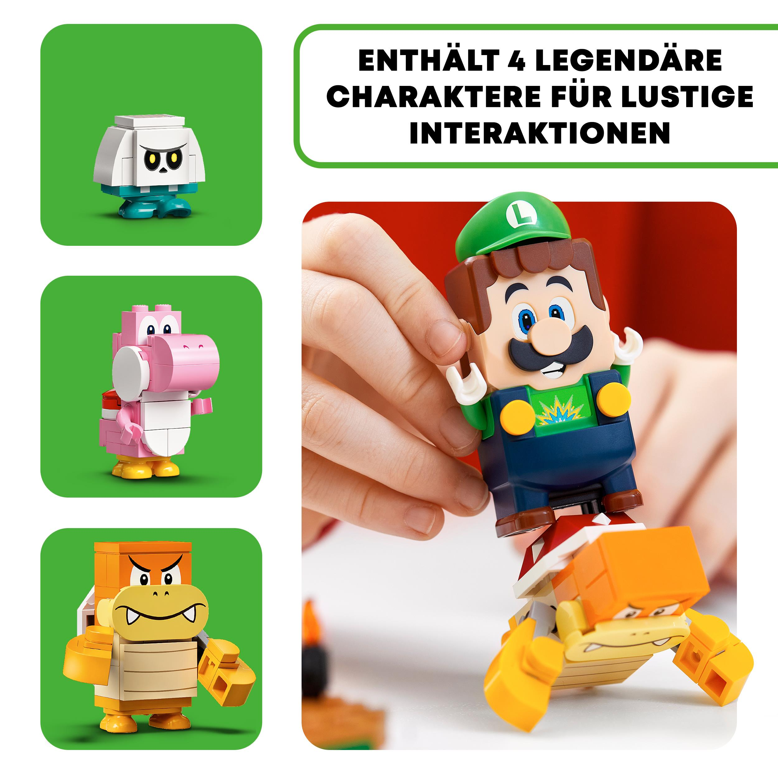 Super 71387 Starterset Mehrfarbig Abenteuer Mario – LEGO Bausatz, Luigi mit