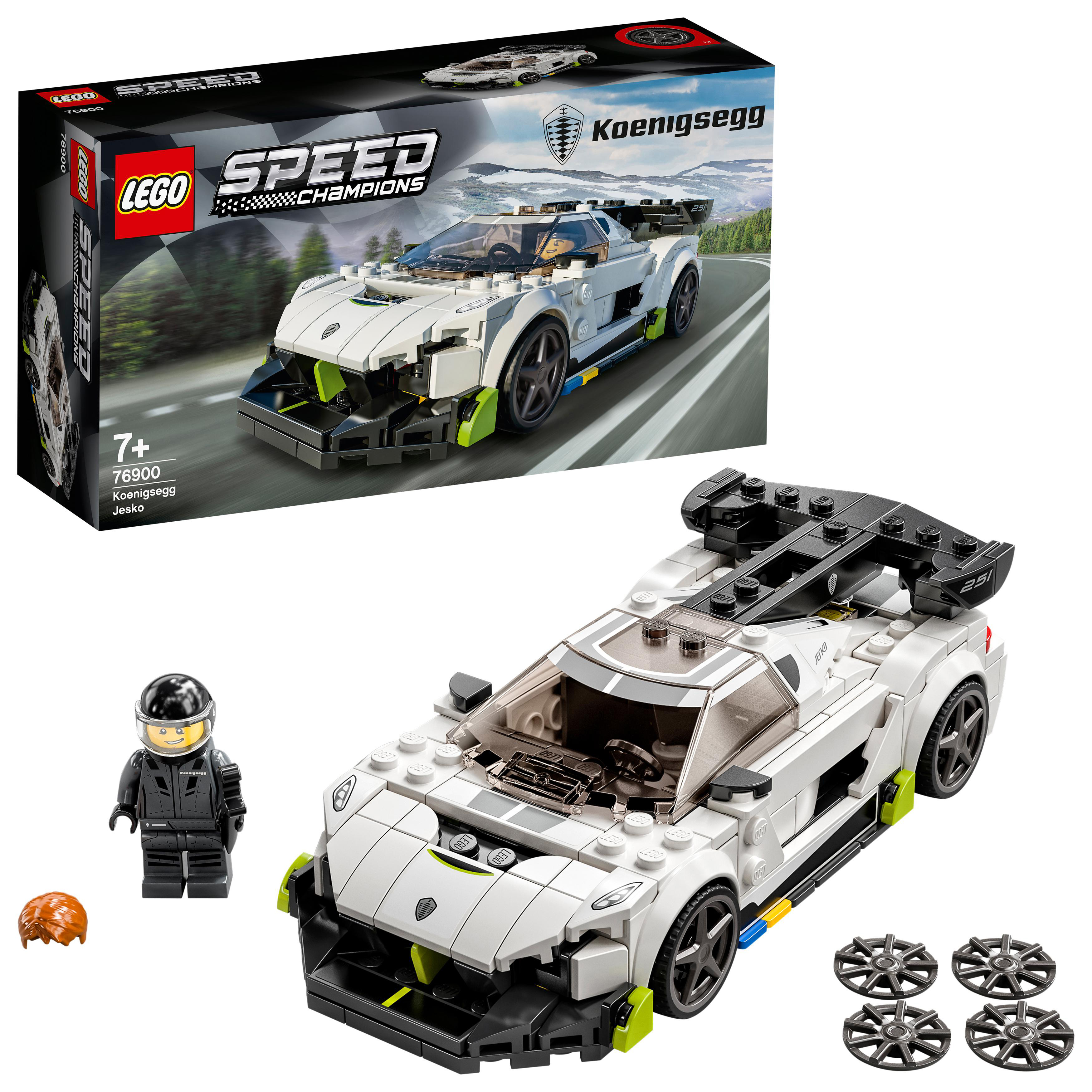 LEGO Speed Bausatz, Koenigsegg 76900 Champions Jesko Mehrfarbig