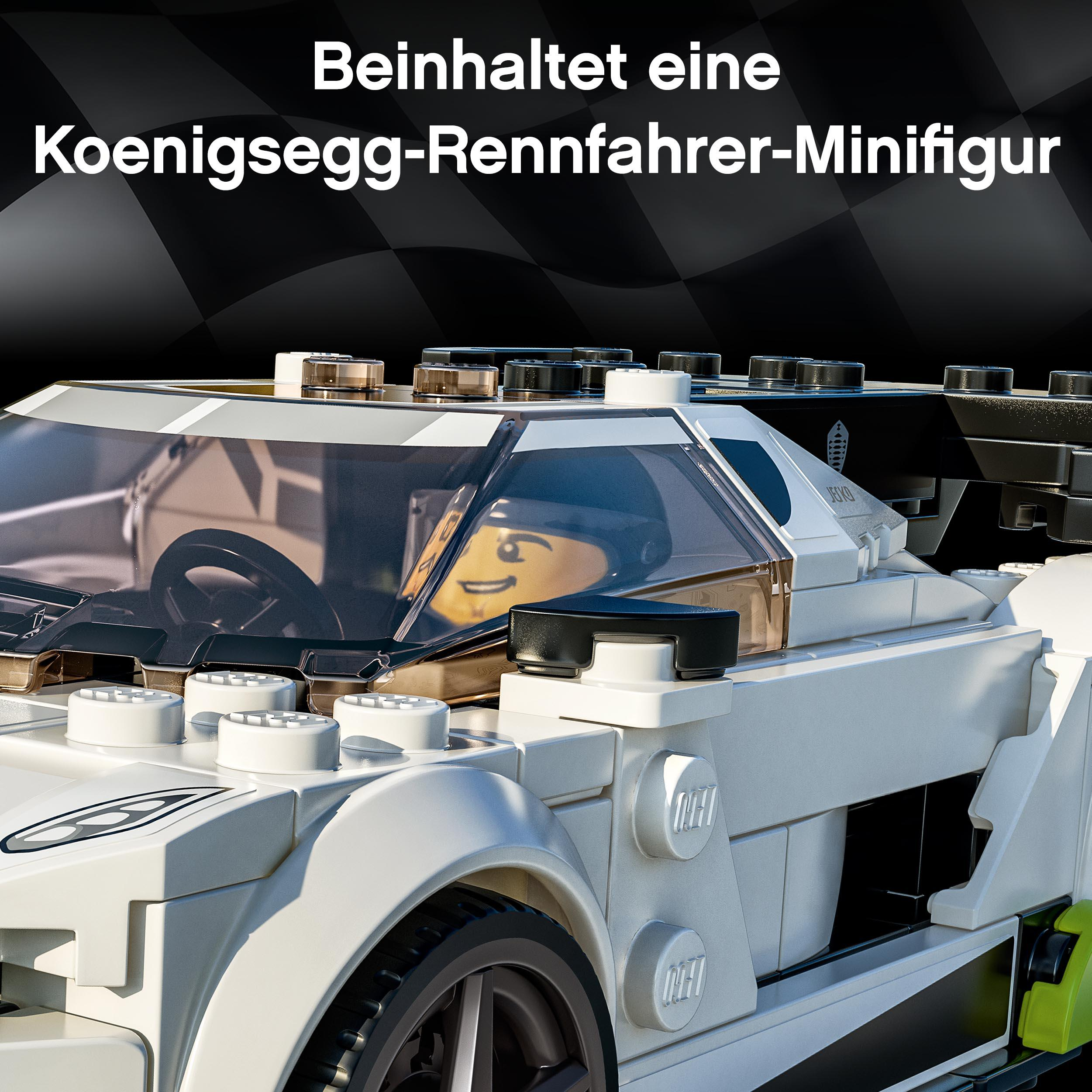 Bausatz, 76900 Jesko Mehrfarbig Koenigsegg Speed Champions LEGO