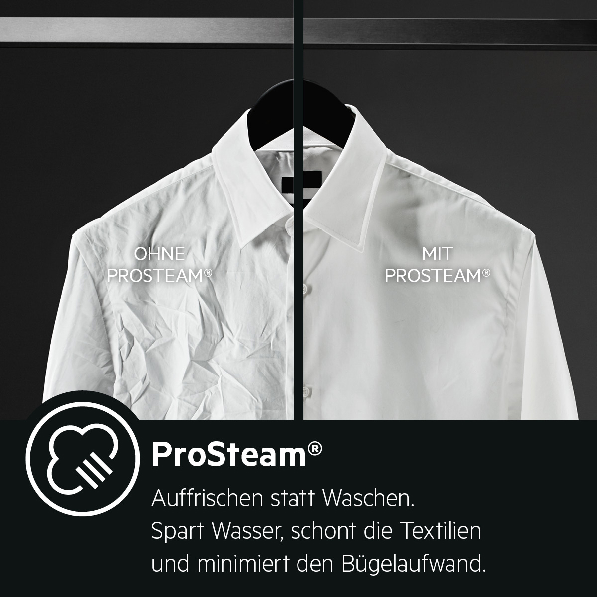 1400 mit U/Min., (8 ProSteam Serie 7000 AEG L7FBA60480 Waschmaschine Dampfprogramm kg, A)