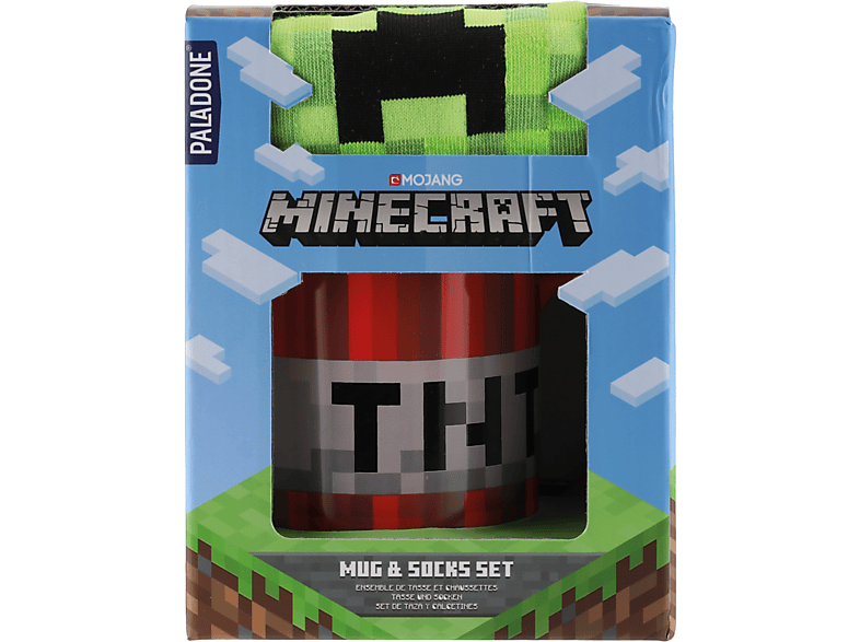 PALADONE PRODUCTS PP7530MCF und Geschenkset Socken Minecraft Becher