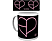 Black Pink - Heart Icon bögre