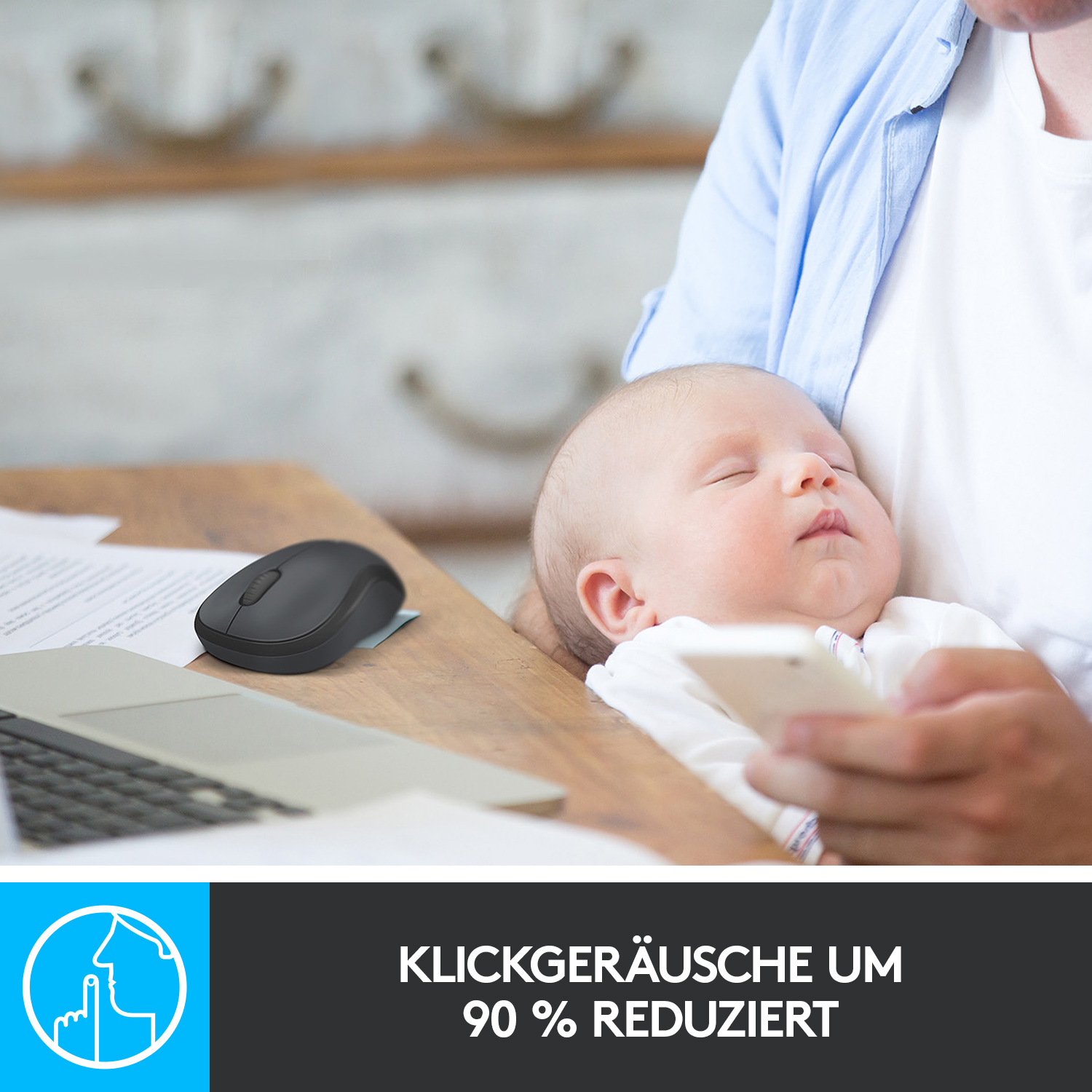 LOGITECH - B2B B220 Silent, Logitech, Schwarz