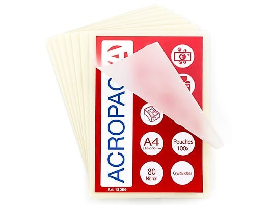 ACROPAQ lamineerhoezen A4 80 micron - 100 stuks