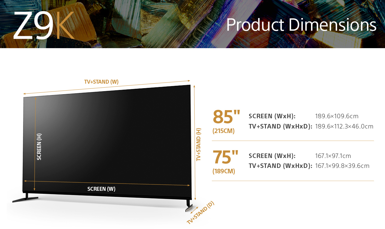 SONY XR85Z9KAEP 85" FULL LED Smart 8K - Ultra HD 8K - Mini-led-tv - 85 inch