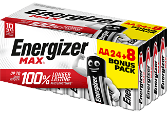 ENERGIZER MAX AA 24+8 Bonus Pack - Piles ( )