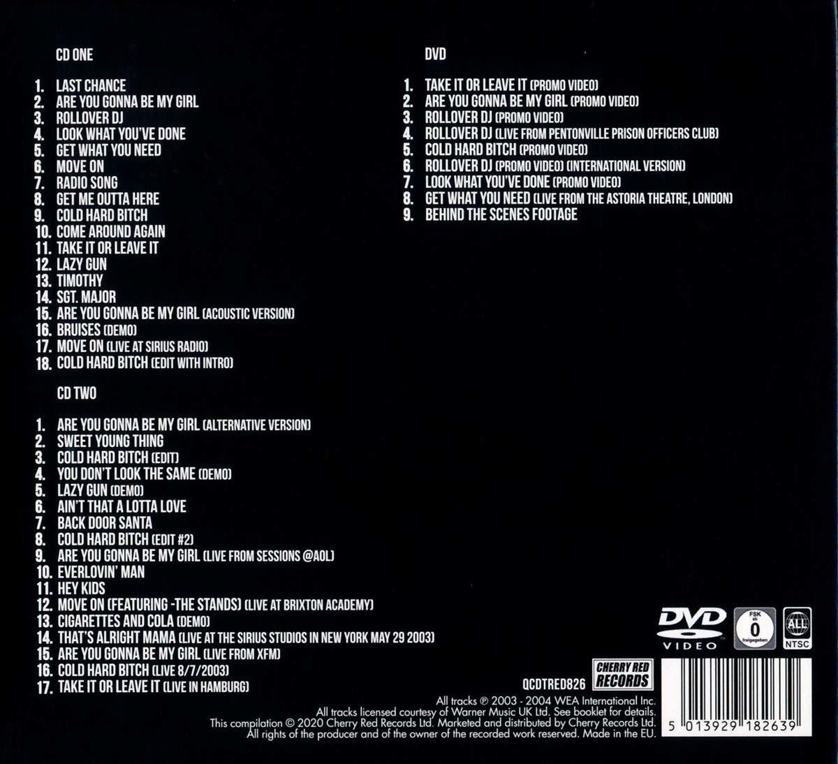 DVD-Cover mit Titelliste auf der Rückseite.