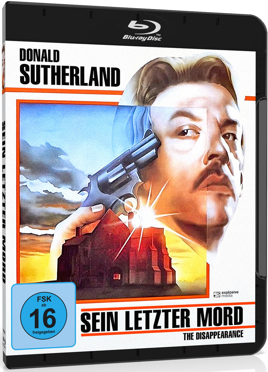 Filmcover mit Donald Sutherland. Text: Sein Letzter Mord (The Disappearance).
