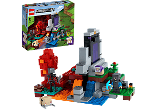 LEGO Minecraft 21172 Das zerstörte Portal Bausatz, Mehrfarbig