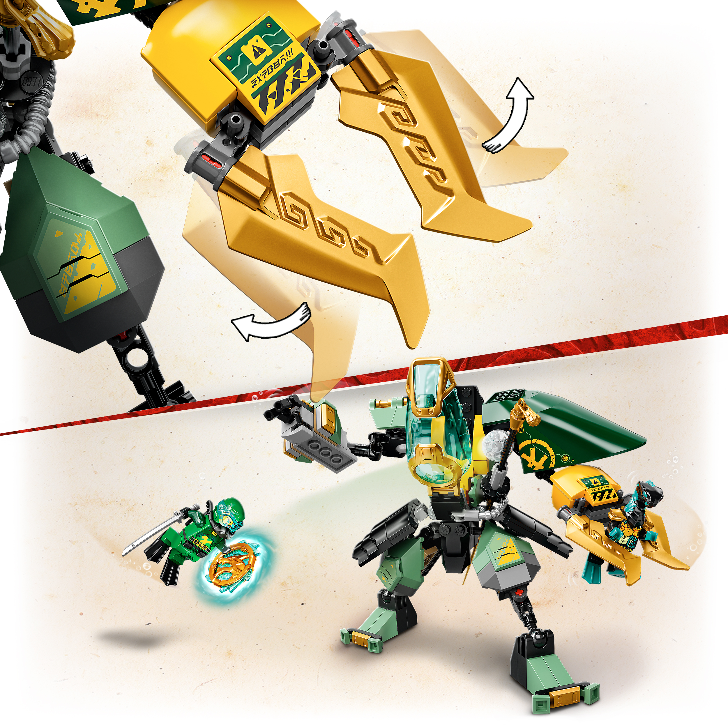 LEGO NINJAGO 71750 Lloyds Hydro-Mech Bausatz, Mehrfarbig