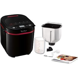 Panificadora - Moulinex OW2208, 650 W, 1 kg, 17 programas, 15 h programables, Negro