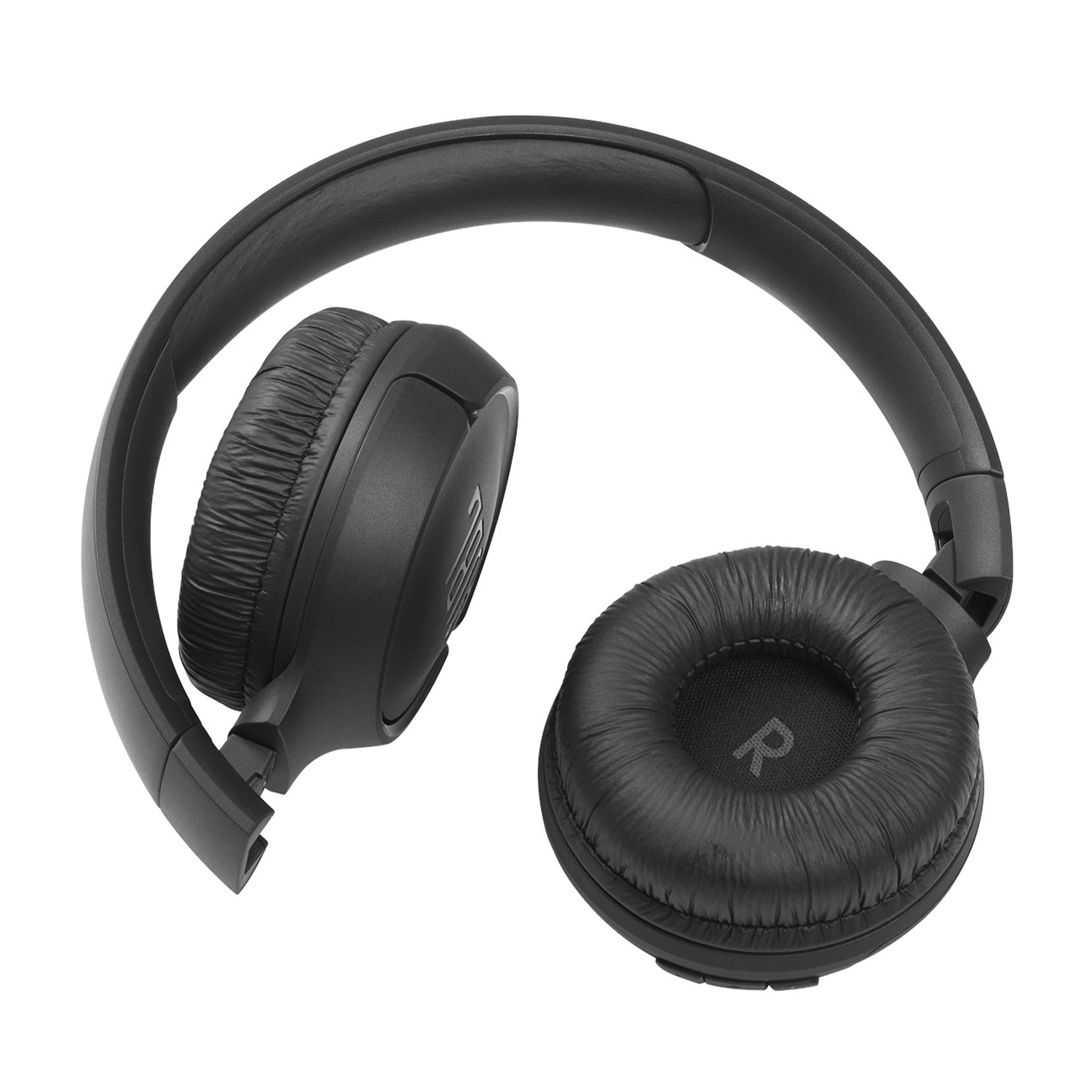 Cuffie JBL nere piegate.
