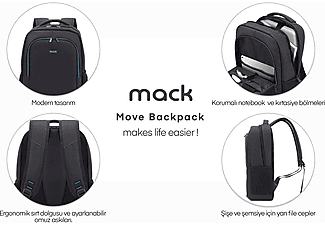 MACK MCC-505 15.6" Move Laptop Sırt Çantası Siyah_6